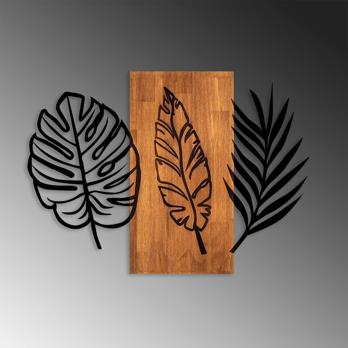 Wallity Triple Leaves - 384 Nogal y Negro